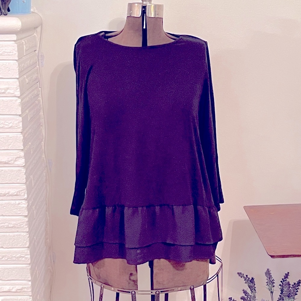 J. Jill Wearever Black Top Medium